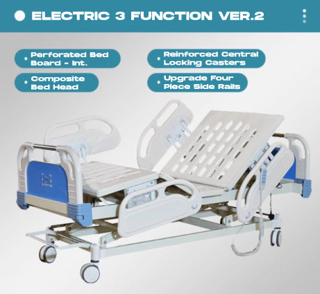 Electric 3-Function Hospital Bed