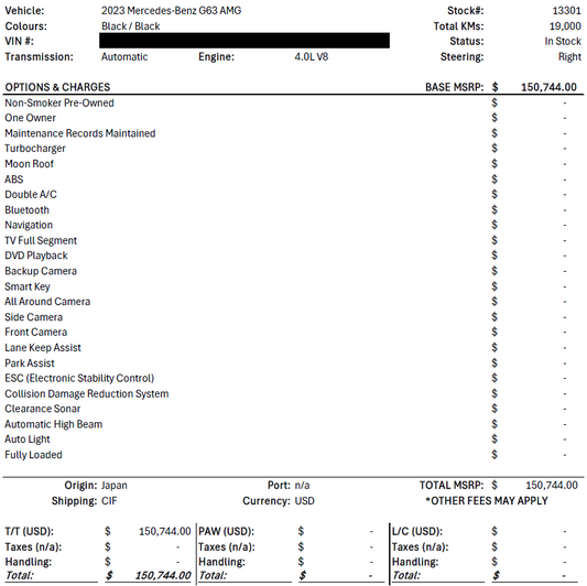#13301 - 2025 Mercedes-Benz G63 AMG